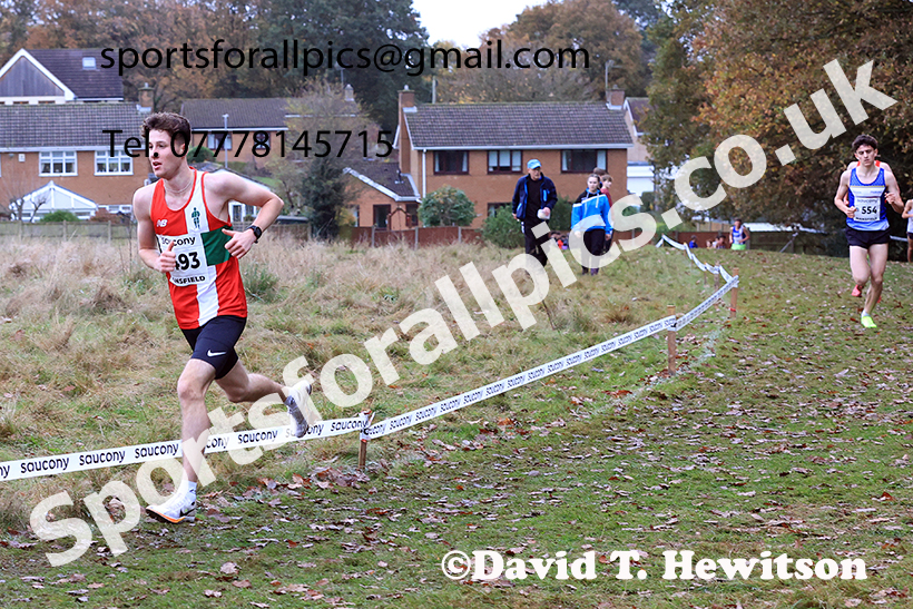 Junior Mens 2024 National Cross Country Relays, Berry Hill Park, Mansfield.   Photo: David T. Hewitson/Sports for All Pics